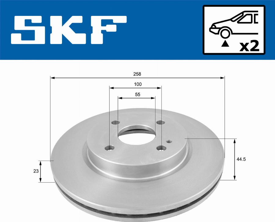 SKF VKBD 80351 V2 - Bremžu diski autodraugiem.lv