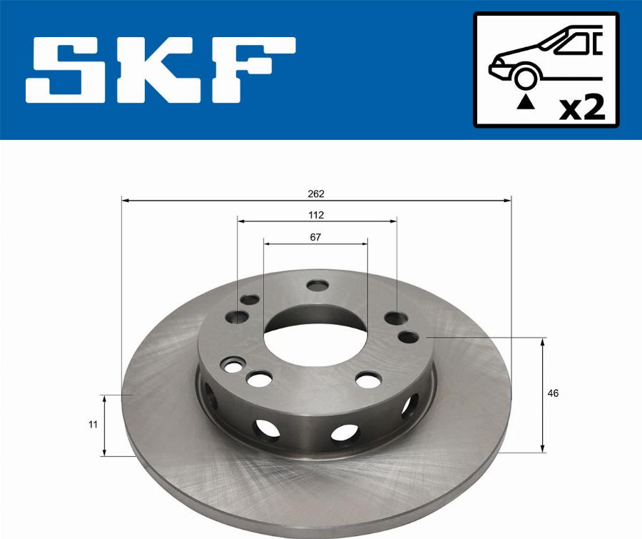 SKF VKBD 80363 S2 - Bremžu diski autodraugiem.lv