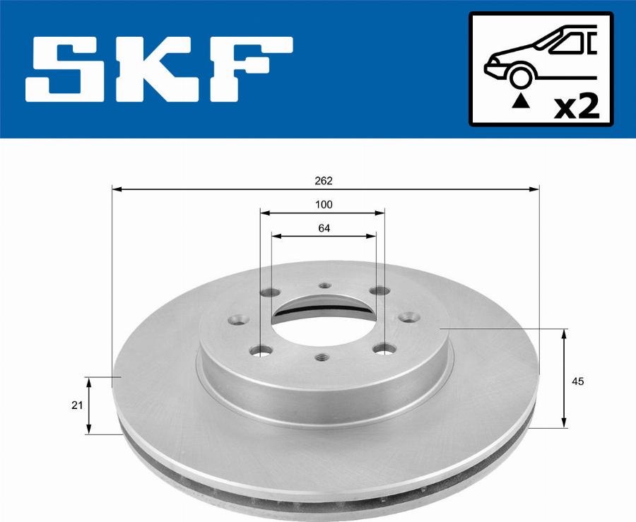 SKF VKBD 80215 V2 - Bremžu diski autodraugiem.lv