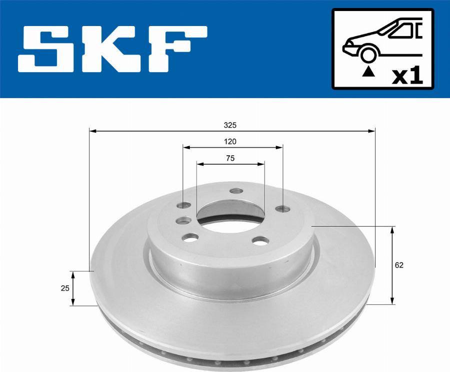 SKF VKBD 80287 V1 - Bremžu diski autodraugiem.lv