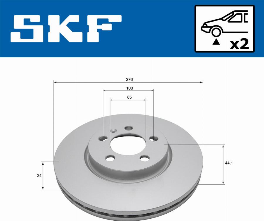 SKF VKBD 81322 V2 - Bremžu diski autodraugiem.lv