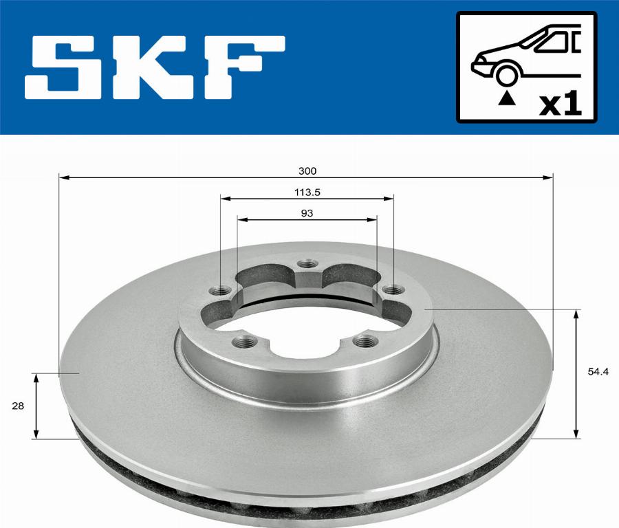 SKF VKBD 81286 V1 - Bremžu diski autodraugiem.lv