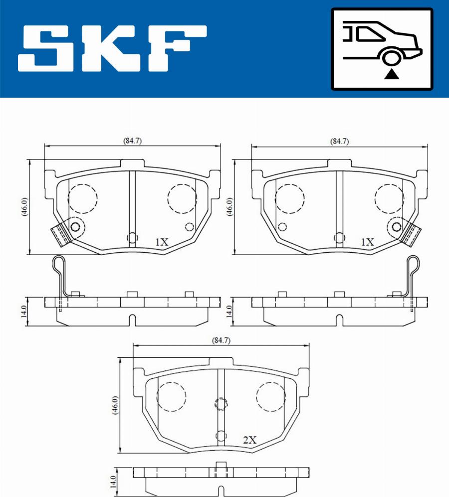 SKF VKBP 90483 A - Bremžu uzliku kompl., Disku bremzes autodraugiem.lv