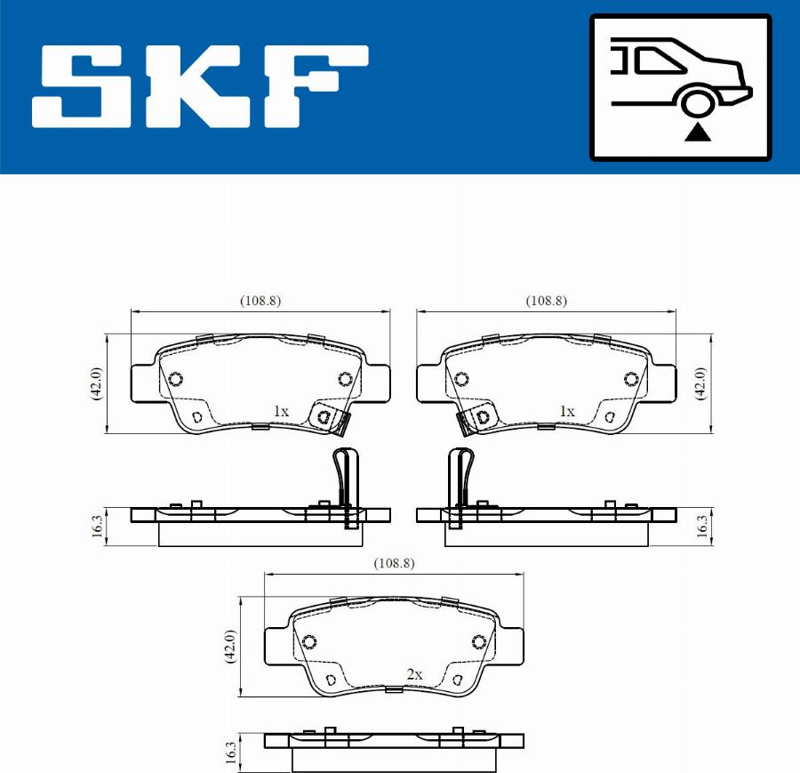 SKF VKBP 90439 A - Bremžu uzliku kompl., Disku bremzes autodraugiem.lv