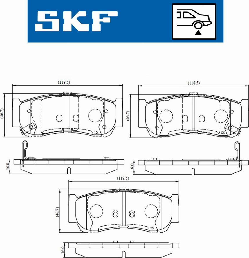 SKF VKBP 90538 A - Bremžu uzliku kompl., Disku bremzes autodraugiem.lv