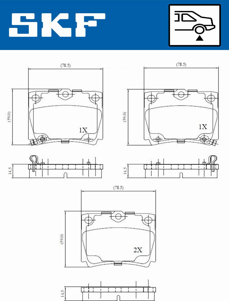 SKF VKBP 90640 A - Bremžu uzliku kompl., Disku bremzes autodraugiem.lv