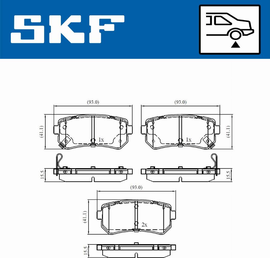 SKF VKBP 90139 A - Bremžu uzliku kompl., Disku bremzes autodraugiem.lv