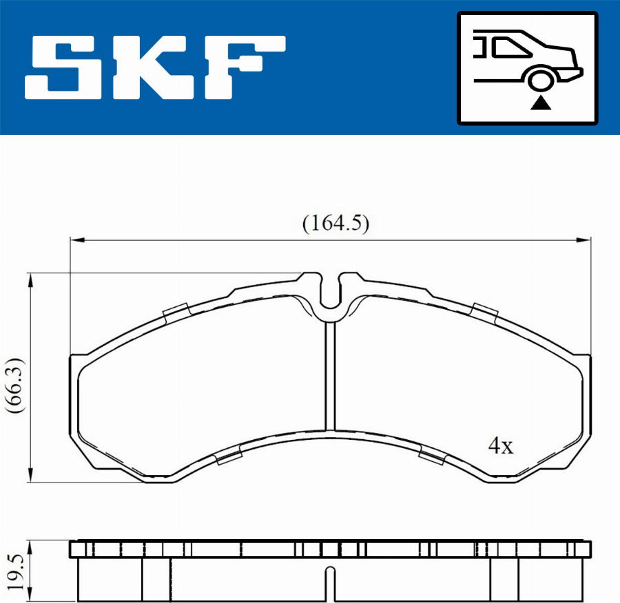 SKF VKBP 90130 - Bremžu uzliku kompl., Disku bremzes autodraugiem.lv