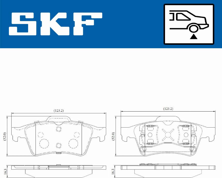 SKF VKBP 90178 - Bremžu uzliku kompl., Disku bremzes autodraugiem.lv