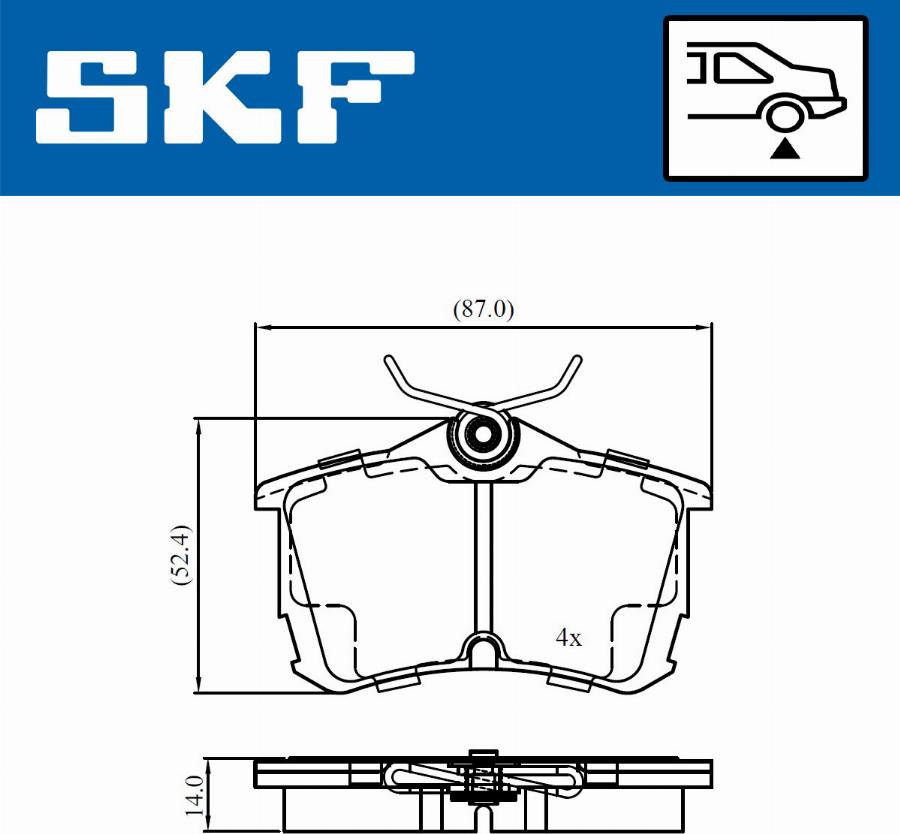 SKF VKBP 90897 A - Bremžu uzliku kompl., Disku bremzes autodraugiem.lv