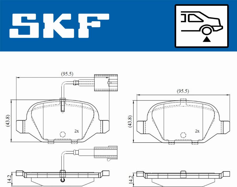 SKF VKBP 90391 E - Bremžu uzliku kompl., Disku bremzes autodraugiem.lv