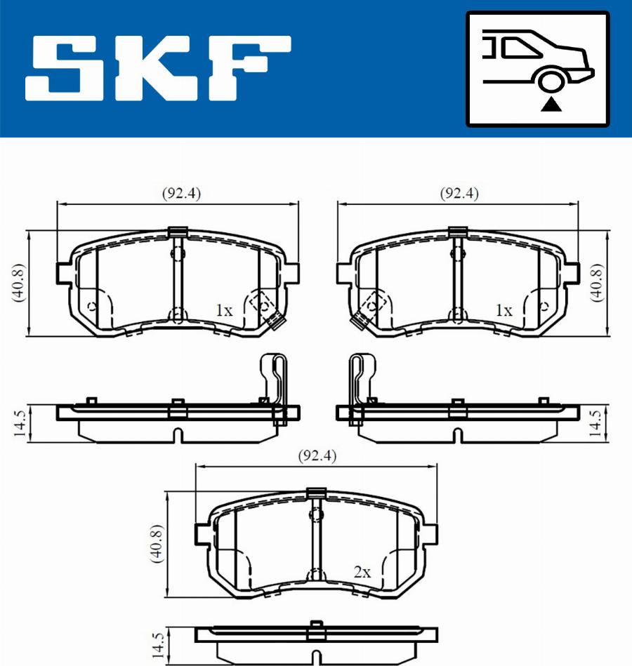 SKF VKBP 90276 A - Bremžu uzliku kompl., Disku bremzes autodraugiem.lv