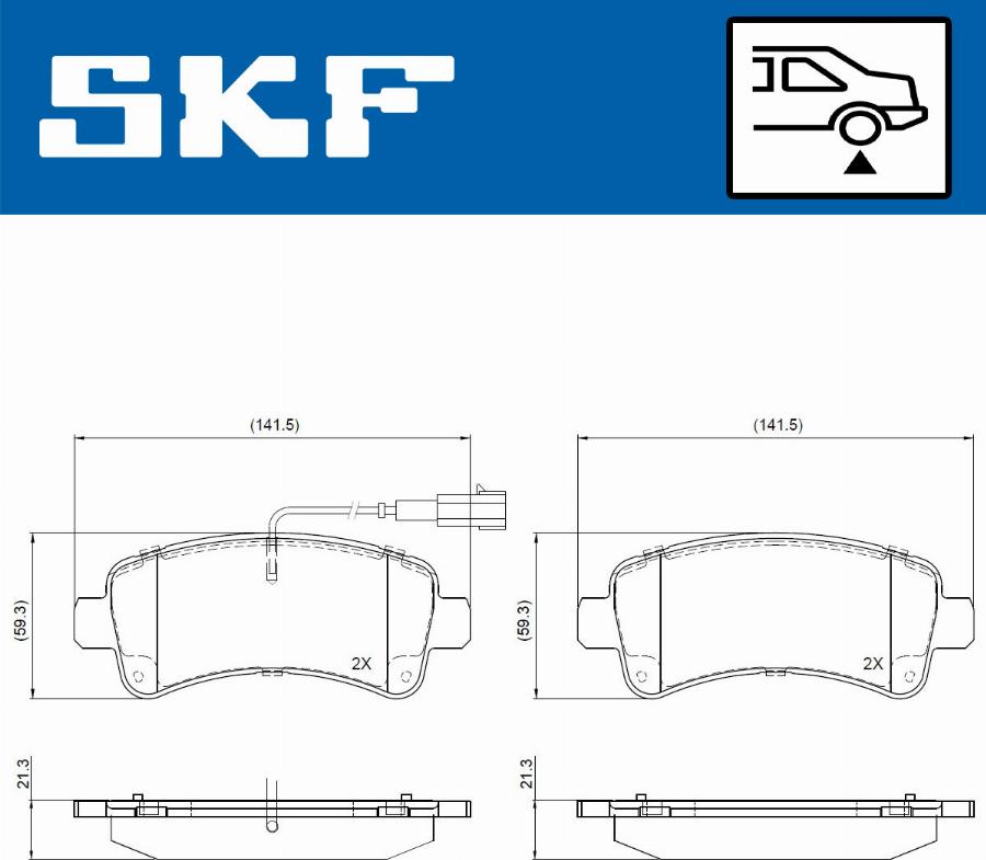 SKF VKBP 90769 E - Bremžu uzliku kompl., Disku bremzes autodraugiem.lv