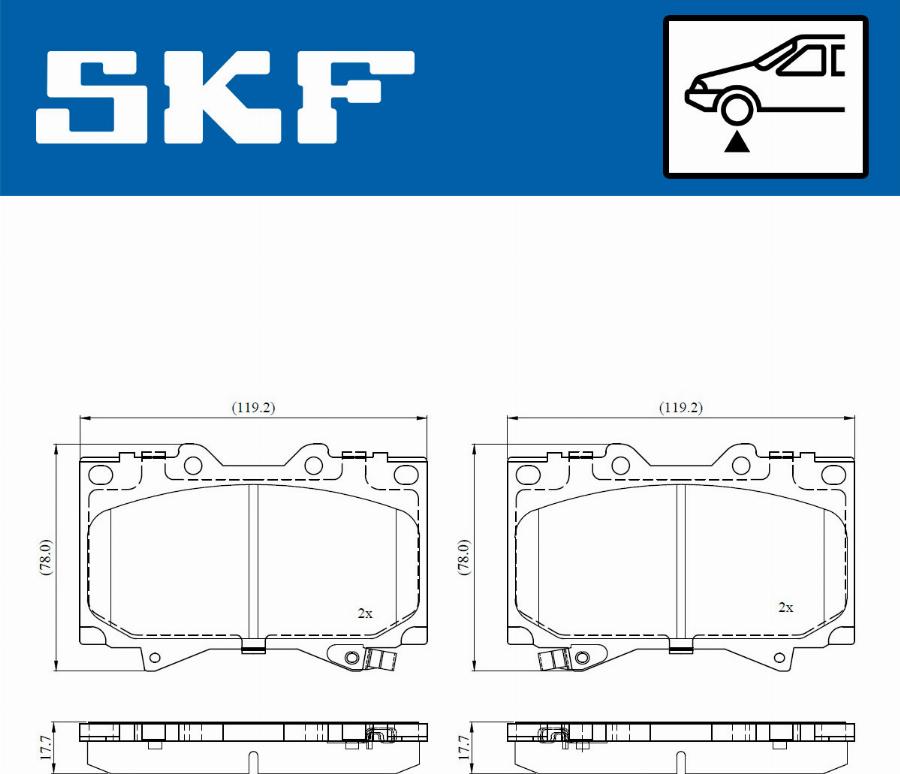 SKF VKBP 80904 A - Bremžu uzliku kompl., Disku bremzes autodraugiem.lv