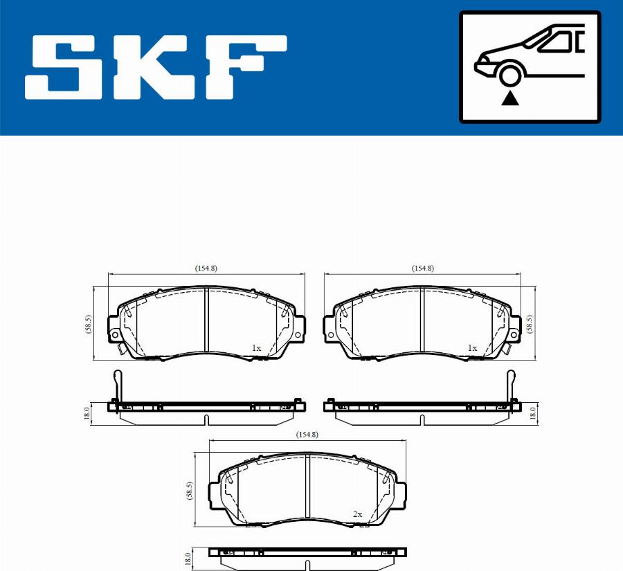 SKF VKBP 80533 A - Bremžu uzliku kompl., Disku bremzes autodraugiem.lv