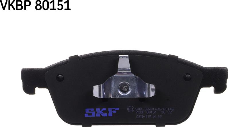 SKF VKBP 80151 - Bremžu uzliku kompl., Disku bremzes autodraugiem.lv