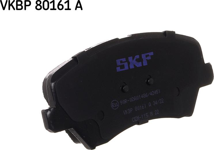 SKF VKBP 80161 A - Bremžu uzliku kompl., Disku bremzes autodraugiem.lv