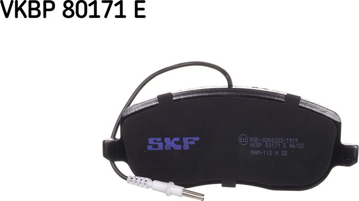 SKF VKBP 80171 E - Bremžu uzliku kompl., Disku bremzes autodraugiem.lv