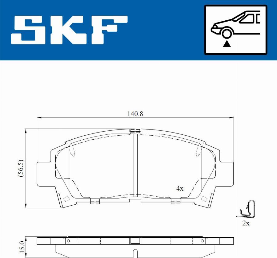 SKF VKBP 80891 A - Bremžu uzliku kompl., Disku bremzes autodraugiem.lv