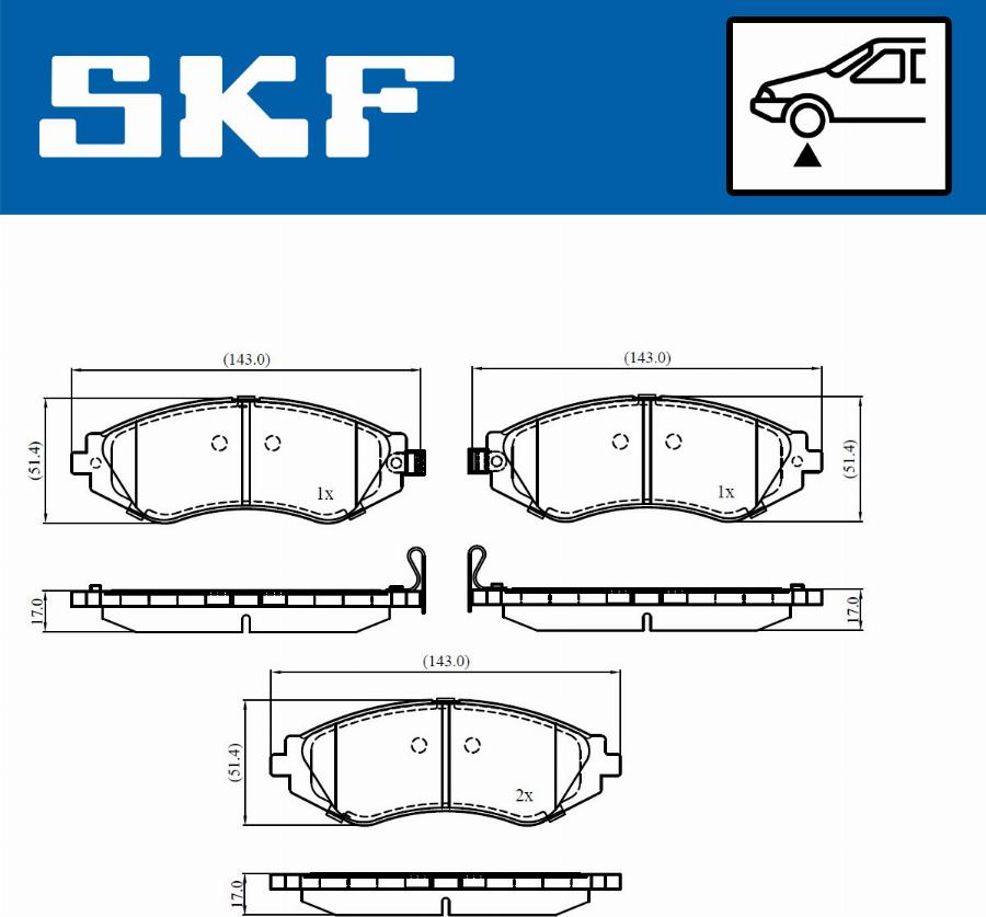 SKF VKBP 80865 A - Bremžu uzliku kompl., Disku bremzes autodraugiem.lv