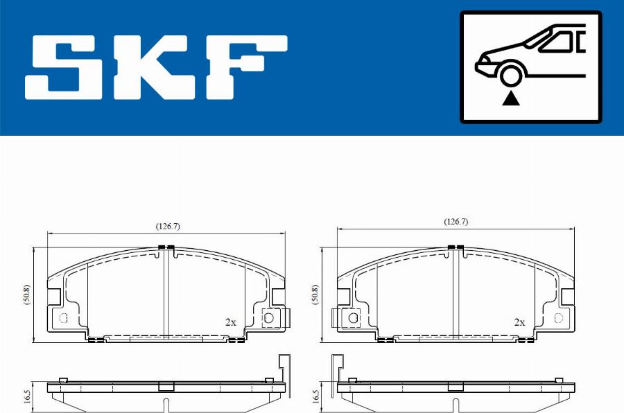 SKF VKBP 80860 A - Bremžu uzliku kompl., Disku bremzes autodraugiem.lv