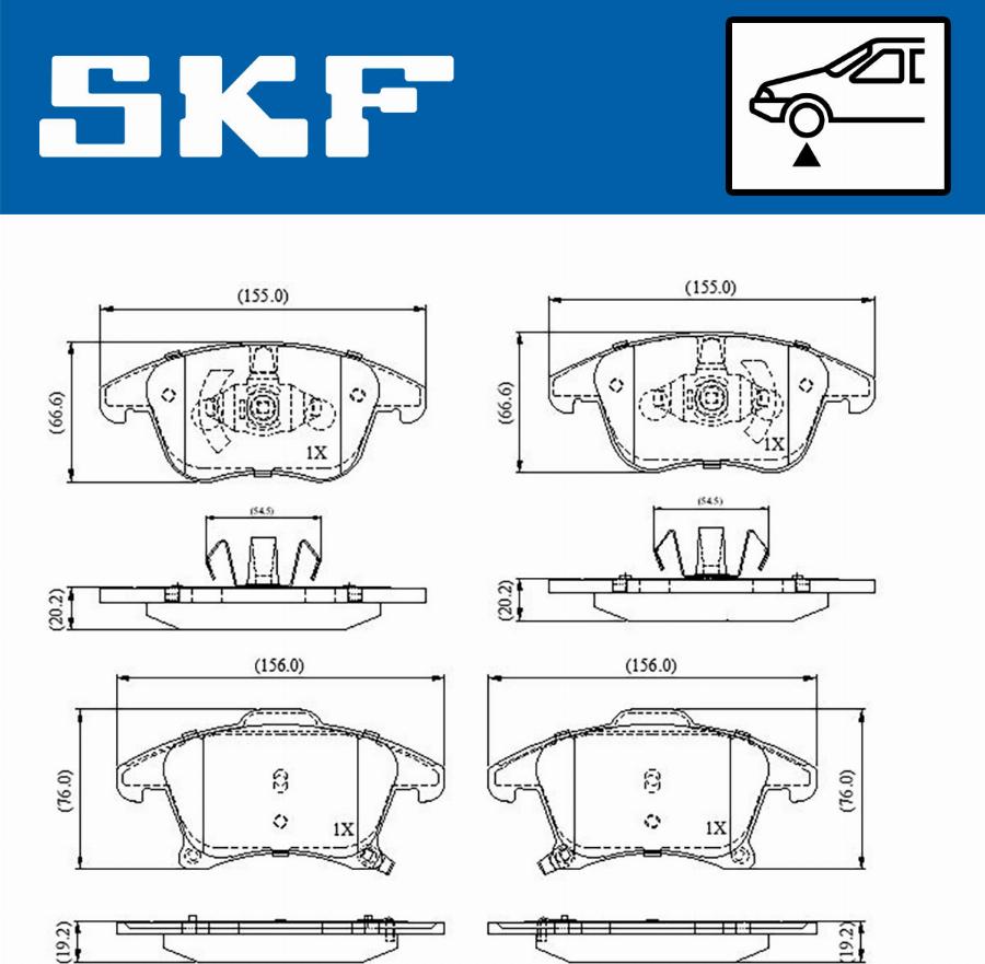 SKF VKBP 80359 A - Bremžu uzliku kompl., Disku bremzes autodraugiem.lv