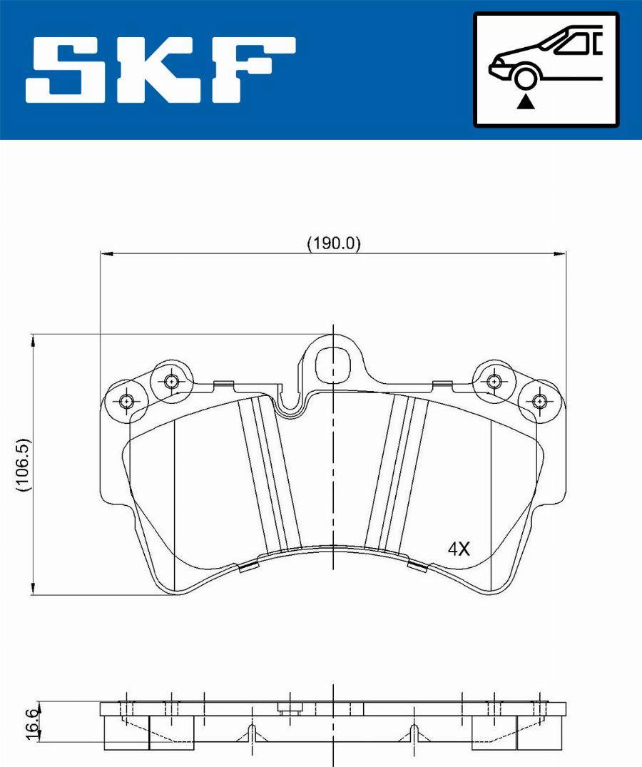 SKF VKBP 80370 - Bremžu uzliku kompl., Disku bremzes autodraugiem.lv