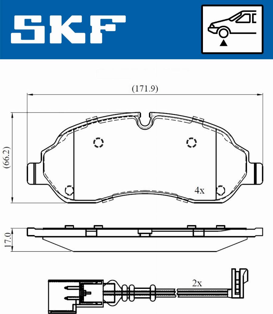 SKF VKBP 80377 E - Bremžu uzliku kompl., Disku bremzes autodraugiem.lv