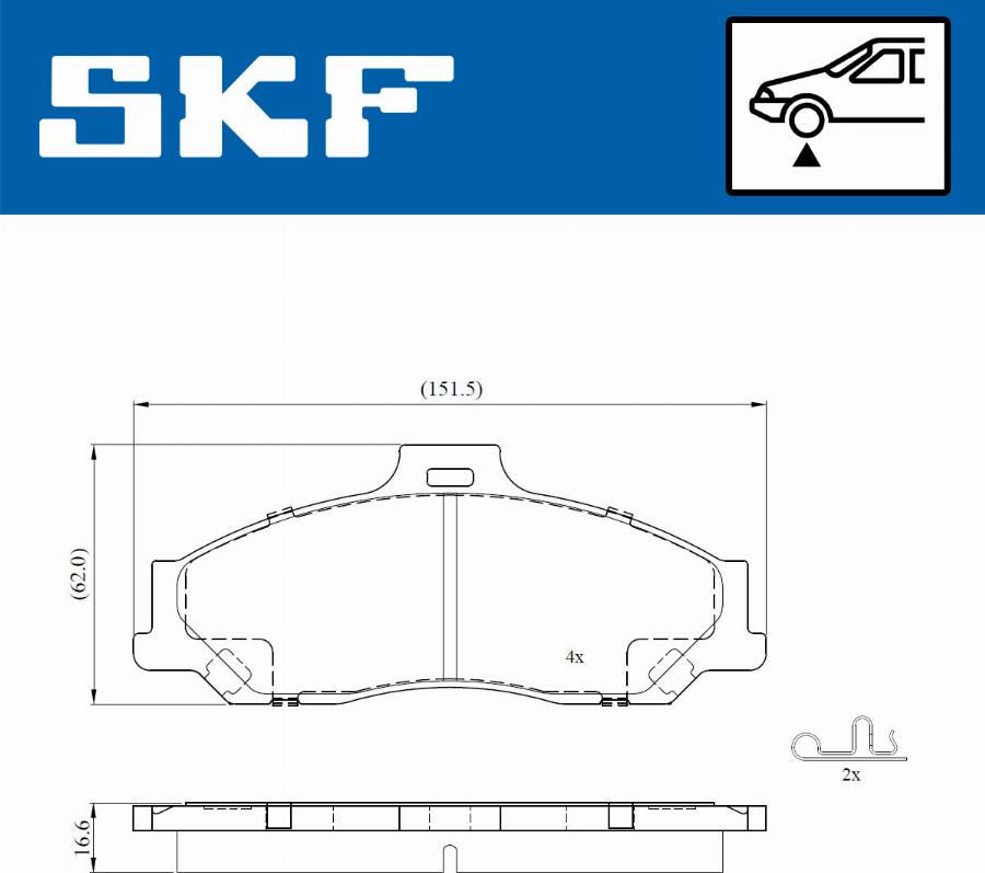 SKF VKBP 81084 A - Bremžu uzliku kompl., Disku bremzes autodraugiem.lv