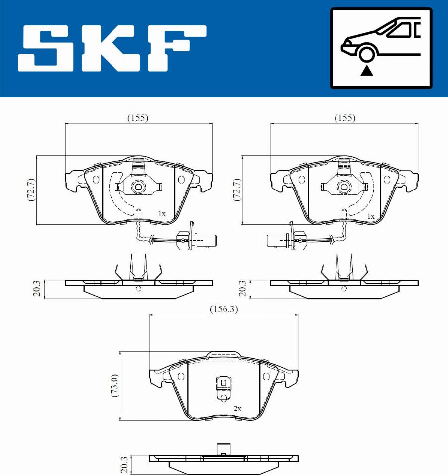 SKF VKBP 81038 E - Bremžu uzliku kompl., Disku bremzes autodraugiem.lv