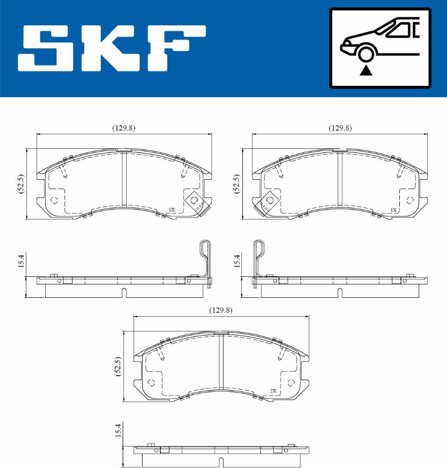 SKF VKBP 81108 A - Bremžu uzliku kompl., Disku bremzes autodraugiem.lv