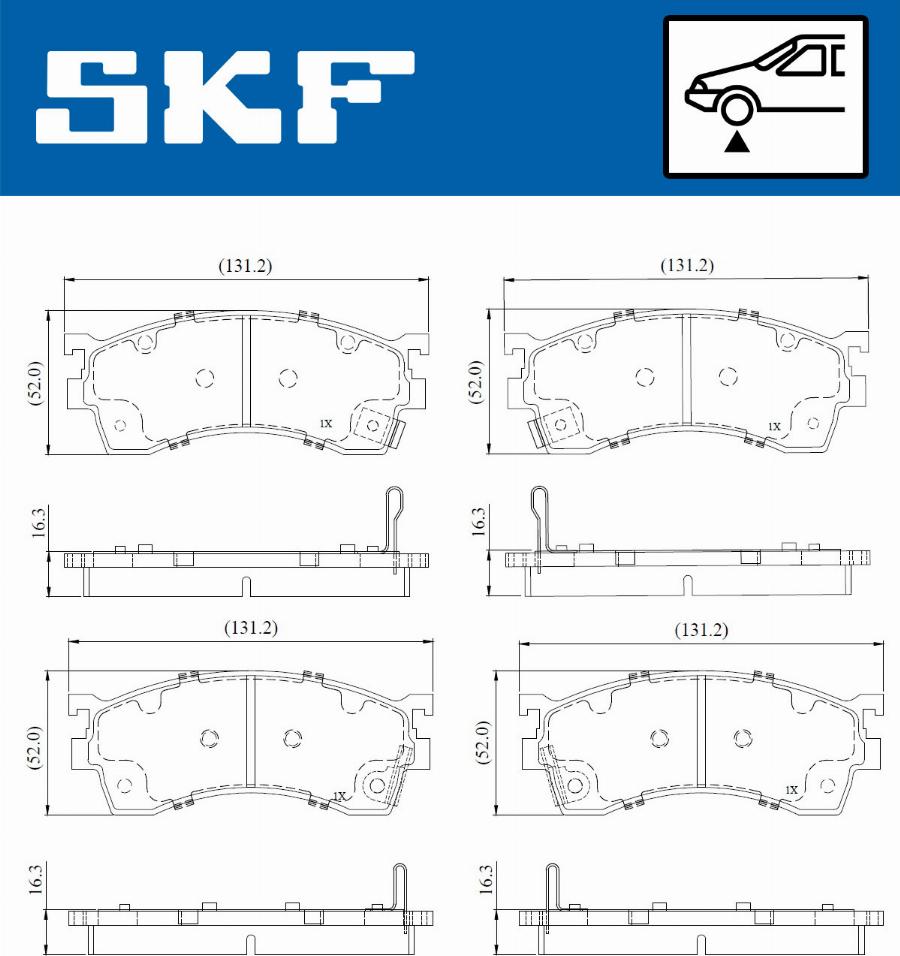 SKF VKBP 81107 A - Bremžu uzliku kompl., Disku bremzes autodraugiem.lv