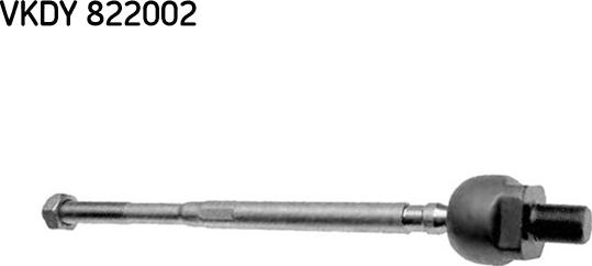 SKF VKDY 822002 - Aksiālais šarnīrs, Stūres šķērsstiepnis autodraugiem.lv