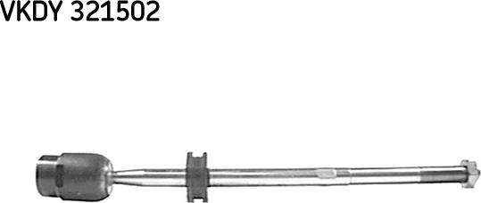 SKF VKDY 321502 - Aksiālais šarnīrs, Stūres šķērsstiepnis autodraugiem.lv