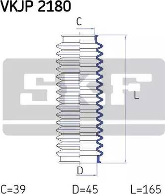 SKF VKJP 2180 - Putekļusargu komplekts, Stūres iekārta autodraugiem.lv