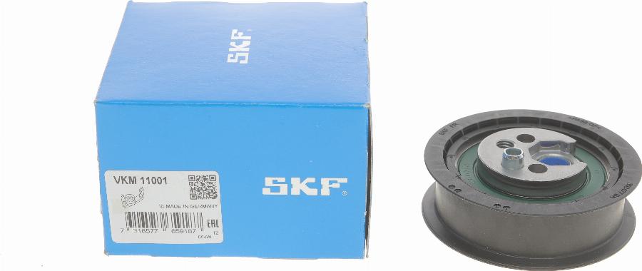 SKF VKM 11001 - Spriegotājrullītis, Gāzu sadales mehānisma piedziņas siksna autodraugiem.lv