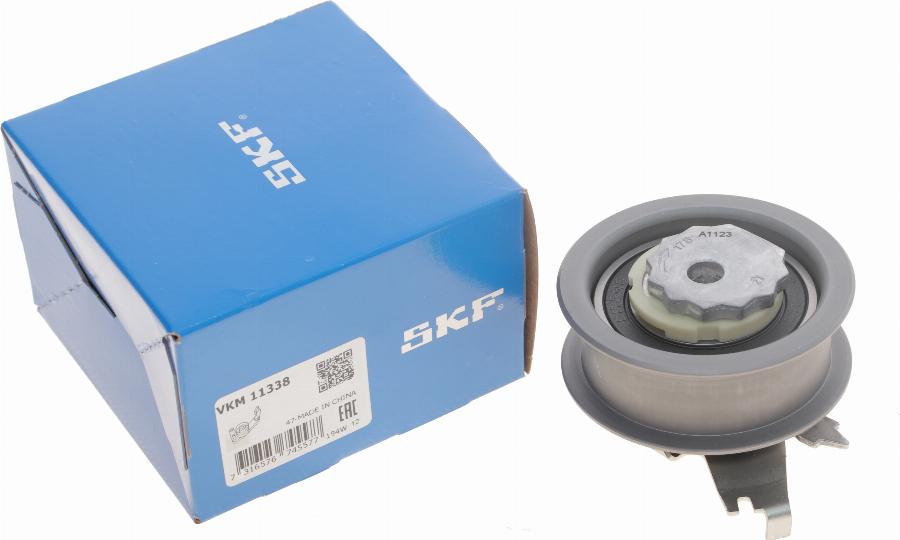 SKF VKM 11338 - Spriegotājrullītis, Gāzu sadales mehānisma piedziņas siksna autodraugiem.lv