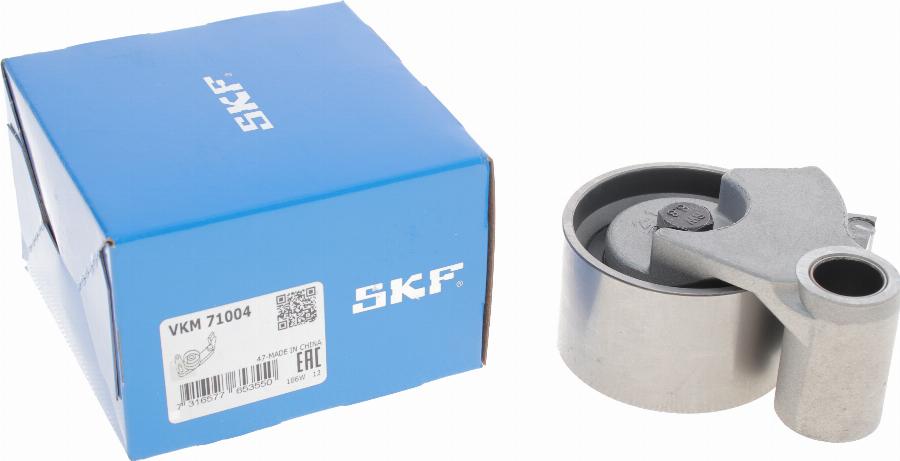 SKF VKM 71004 - Spriegotājrullītis, Gāzu sadales mehānisma piedziņas siksna autodraugiem.lv