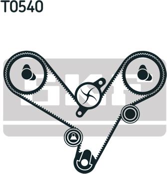 SKF VKMA 95913-1 - Zobsiksnas komplekts autodraugiem.lv