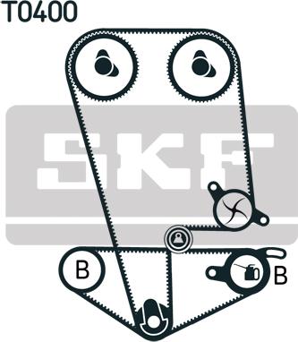 SKF VKMA 93014 - Zobsiksnas komplekts autodraugiem.lv