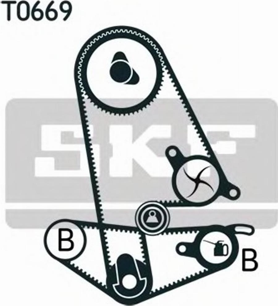 SKF VKMA93013 - Zobsiksnas komplekts autodraugiem.lv