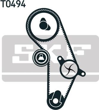 SKF VKMA 92401 - Zobsiksnas komplekts autodraugiem.lv