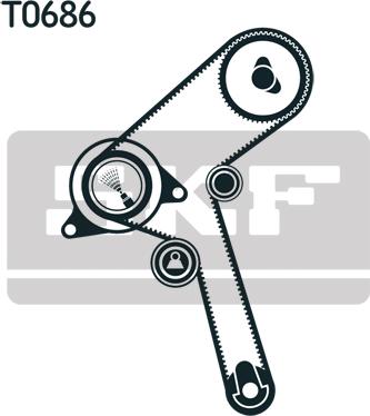 SKF VKMA 92519 - Zobsiksnas komplekts autodraugiem.lv