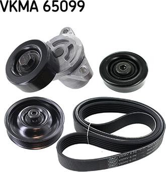 SKF VKMA 65099 - Ķīļrievu siksnu komplekts autodraugiem.lv