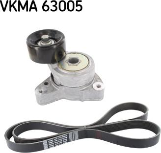 SKF VKMA 63005 - Ķīļrievu siksnu komplekts autodraugiem.lv