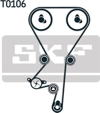 SKF VKMA 05220 - Zobsiksnas komplekts autodraugiem.lv