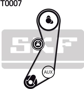 SKF VKMA 06300 - Zobsiksnas komplekts autodraugiem.lv