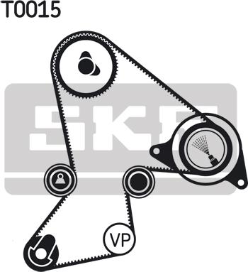 SKF VKMA 06214 - Zobsiksnas komplekts autodraugiem.lv