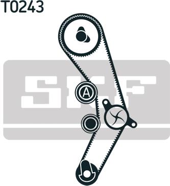 SKF VKMA 01936 - Zobsiksnas komplekts autodraugiem.lv