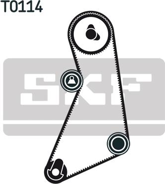 SKF VKMA 01021 - Zobsiksnas komplekts autodraugiem.lv